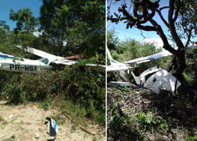 Vídeo! Avião cai com duas pessoas a bordo na Grande São Luís