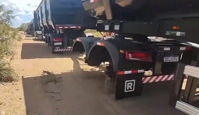 Quadrilha sequestra motoristas e rouba 36 pneus de carretas, dinheiro e cheques no interior do Maranhão