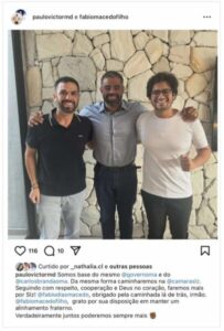 Paulo Victor anuncia apoio de Fábio Macedo Filho e chega a 25º voto para continuar presidente da Câmara de São Luís