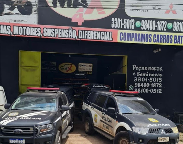 Policial militar dono de sucata é preso acusado de receptação de peças roubadas no São Cristóvão, em São Luís