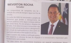 Pastores protegidos com retirada de assinatura homenagearam Weverton em revista distribuída nas igrejas evangélicas do MA