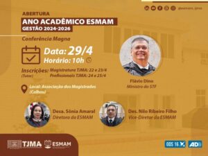 Ministro Flávio Dino abrirá ano acadêmico da ESMAM