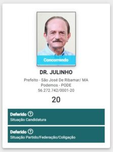 Justiça Eleitoral defere candidaturas de Julinho e Natércio em Ribamar