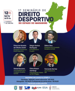 OAB-MA realizará 1º Seminário de Direito Desportivo em novembro