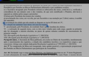 Regra de desempate por idade consta no regimento interno da Assembleia Legislativa há 29 anos