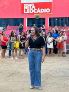 Prefeita Luciana inaugura a Unidade Escolar Rita Leocádio no Povoado Coluna