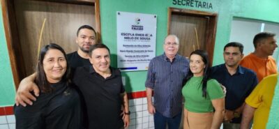 Escola do Leandro, construída com recursos de emenda do deputado Hildo Rocha, foi inaugurada