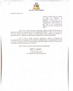 Brandão quer aderir a plano do Tesouro Nacional para facilitar empréstimos…