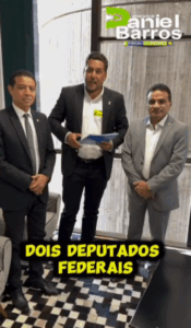 Daniel Barros vai a Brasília e se reúne com deputados investigados pela PGR