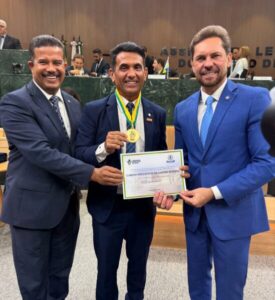 Deputado Wellington é agraciado com a maior honraria do estado de Goiás na 4ª Reunião Executiva da Unale