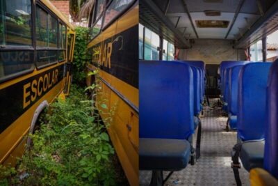 Descaso de Dinair e a herança de 7 ônibus escolares destruídos em Timon