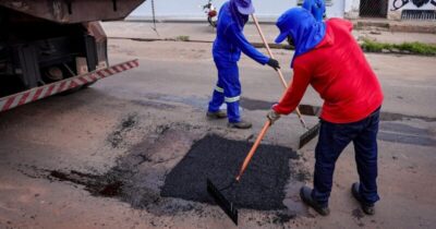 Prefeitura de Timon inicia operação tapa buracos em vias da região do grande Parque Alvorada