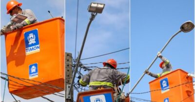 Timon inicia substituição de luminárias por lâmpadas de LED para melhorar iluminação pública