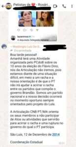 Washington Oliveira orienta que petistas ignorem homenagem do PCdoB a Dino