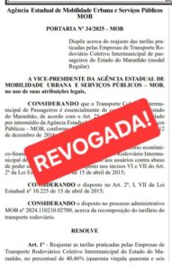 Governo do MA revoga portaria com aumento de tarifas de passagens intermunicipais