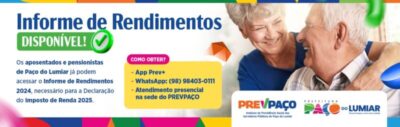 PREVPAÇO disponibiliza Informe de Rendimentos 2024 para aposentados e pensionistas