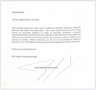 César Pires reivindica mandato como suplente, mas não tem mais direito a vaga de Dalton Arruda