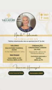Morre a procuradora Nea Bello, tia do desembargador Ney Bello e avó do deputado estadual Leandro Bello