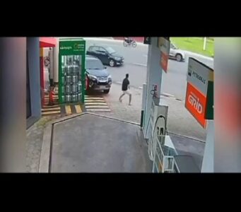 VÍDEO! Câmera de posto flagrou assassinato de PM em São Luís