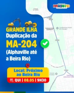 Duplicação da MA-204 será autorizada nesta quinta (8)