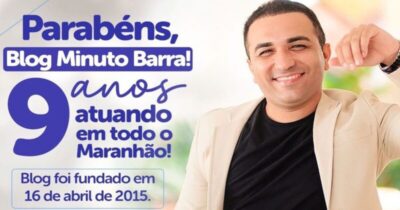 16 DE ABRIL: Blog Minuto Barra faz aniversário de 9 anos