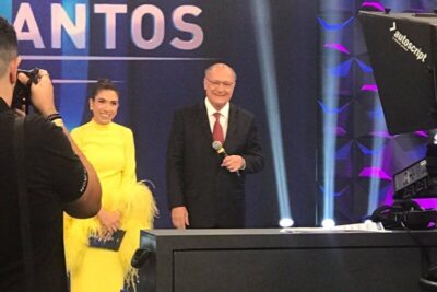 “Camarada” Alckmin prestigia de aniversário do PCdoB a Programa Silvio Santos