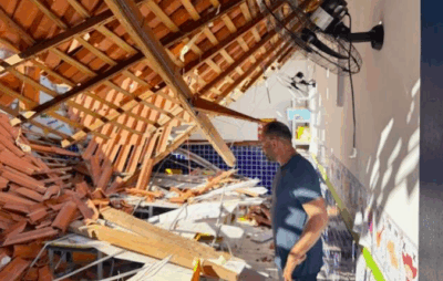 Prefeito de Bacabal interdita escola após telhado de sala desabar