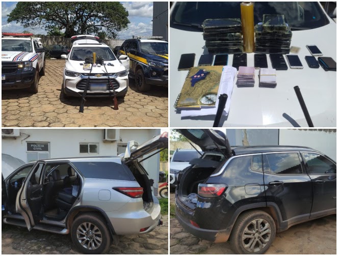 PRF e PM apreendem drogas, armas de fogo e veículos de luxo no Maranhão