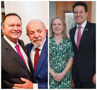 Brandão com Lula e Camarão com Gleisi