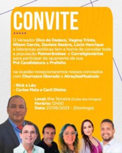 Lançamento de candidatura  em Palmeirândia é cancelado a pedido do pedido do Ministério Público