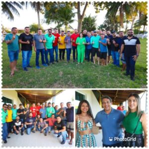 Em Lago do Junco amigos de Olavo Fonseca, recepcionam  na fazenda da prefeita Edina Fontes, o pré-candidato a deputado estadual, Osmar Filho