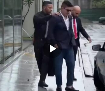 Veja o momento da condução do empresário Alessandro Martins por desacato a policiais