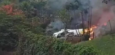 Vídeo: veja como foi a queda do avião em Vinhedo