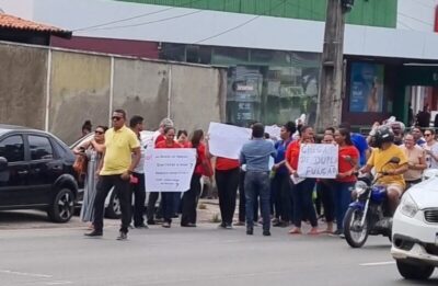 Funcionários do grupo Mateus realizam protesto em São Luís