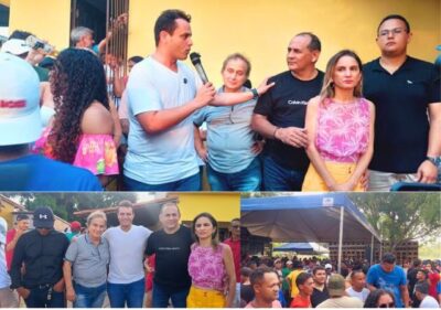 Deputado Glalbert Cutrim cumprimenta Florismar Bastos
