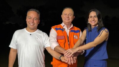 Fred Campos e Mariana Brandão realizam vistorias em Paço do Lumiar junto ao governador Carlos Brandão após as fortes chuvas