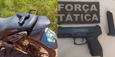 Dupla é flagrada com pistola falsa em Itapecuru Mirim/MA.