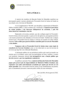 Bancada federal do Maranhão manifesta preocupação com atuação de Eduardo Nicolau