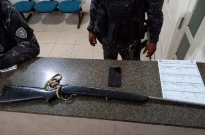 Suspeito de furto e posse ilegal de arma de fogo é preso em Itapecuru Mirim/MA.