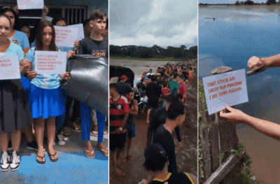 Escola ‘Cândido Rosa Serra’ promove ação ecológica na barreira entre Jabotituba e Santana, em São João Batista