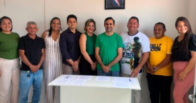 Prefeito Wallas Rocha assina ordens de serviço para construção de UBS e reconstrução de Escolas e Creche em São Benedito do Rio Preto