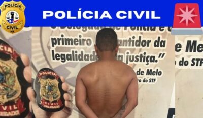 Polícia Civil prende em Vargem Grande autor de homicídio ocorrido em Nina Rodrigues/MA
