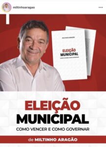 Seria cômico se não fosse trágico, Miltinho Aragão perde eleição, fica na 3ª suplência, e lança livro “de como vencer eleição”