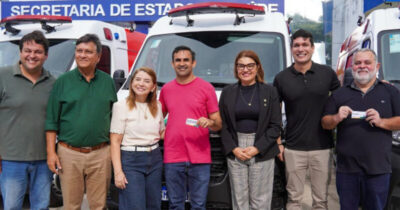 Iracema participa da entrega de ambulâncias para Belágua, Nina Rodrigues e São Benedito