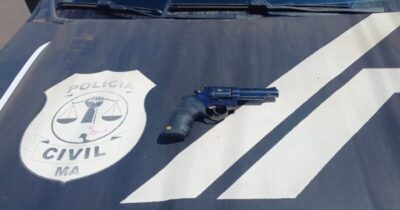 Policia Civil Maranhão em conjunto  com a Delegacia, PM e GCM prende suspeitos pelo crime de posse irregular de arma de fogo em Cantanhede/MA.