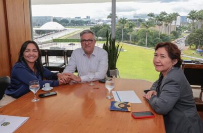 Senadora Eliziane finaliza o ano de trabalho em reunião com o ministro Alexandre Padilha