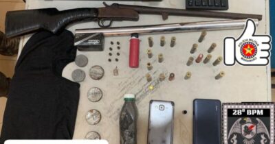 Militares do Esquadrão Águia apreenderam, duas armas, usada em uma tentativa de homicídio em Itapecuru-Mirim/MA.
