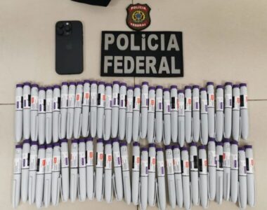 PF efetua prisão e apreende 60 ‘canetas’ de Mounjaro no Aeroporto de Imperatriz