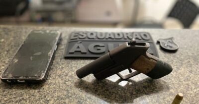 Itapecuru-Mirim/MA: Esquadrão Águia faz apreensão  de uma arma de fogo, munição, celular e suspeito é preso
