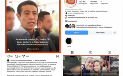 Site gospel diz que deputado federal maranhense não é pastor e já foi acusado de ter caso com motorista